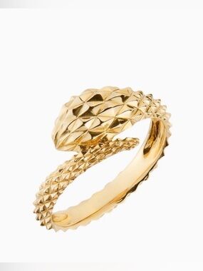 Mejuri 14k Solid Gold Snake Ring (not plated) - Discontinued / Rare, Size 8